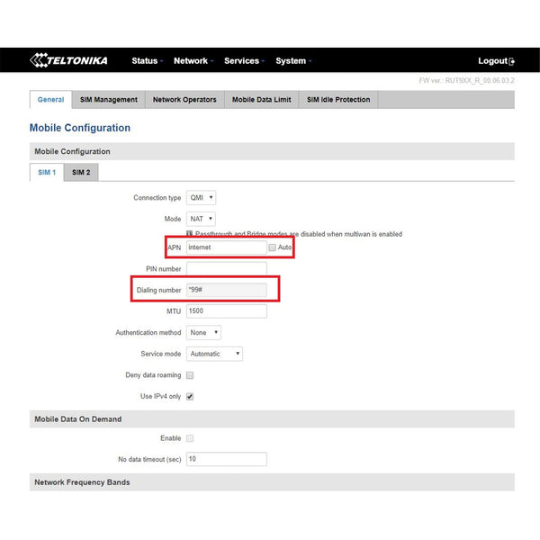 Teltonika RUT950 Industrial Cellular Router with WiFi