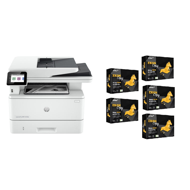 HP Business Printer Startup Pack Inlcudes one 4101FDW Mono MFP Laser Printer & 2500 Sheets A4 Paper
