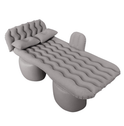 Portable Travel Inflatable Car Back Seat Air Mattress - Grey