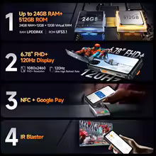Ulefone Armor 26 Ultra Rugged Smartphone 12GB+512GB, 6.78 inch Android 13 MediaTek Dimensity 8020 15600mAh 200MP Camera 5G NFC