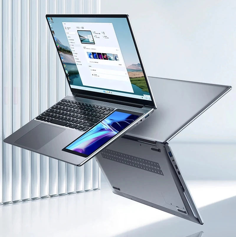 Dual Screen Laptop 15.6" + 7" Secondary Display