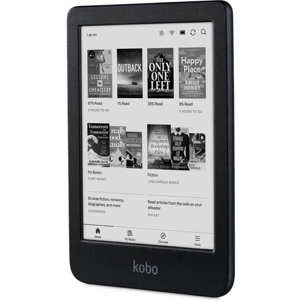 Kobo Clara BW (2024) E-Ink Black & White eReader - Black