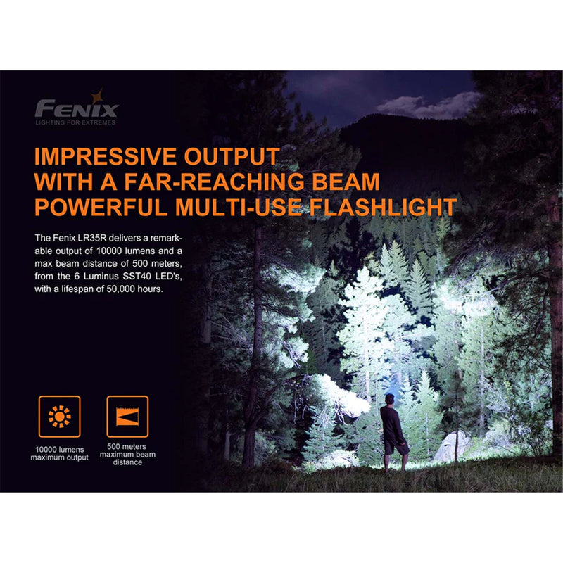 Fenix Search & Rescue LR35R Rechargable LED Torch