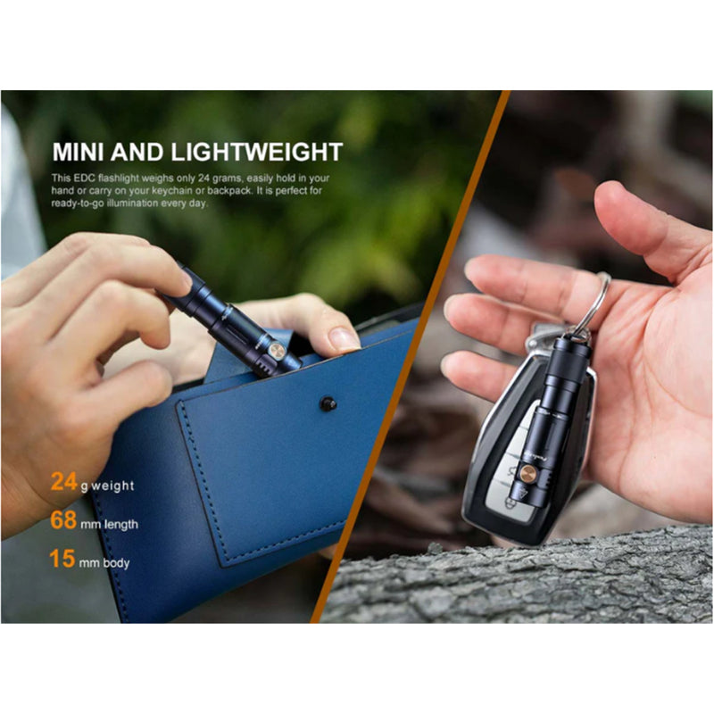 Fenix Everyday Carry Torch E05R Mini Keychain Flashlight