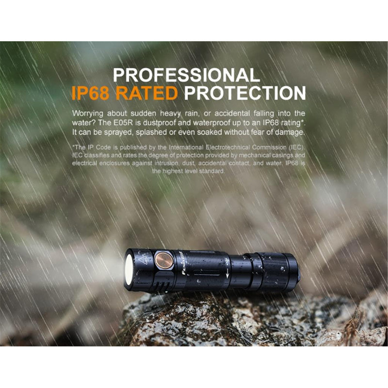 Fenix Everyday Carry Torch E05R Mini Keychain Flashlight