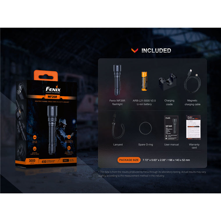 Fenix Work & Professional WF26R Rechargable LED Torch