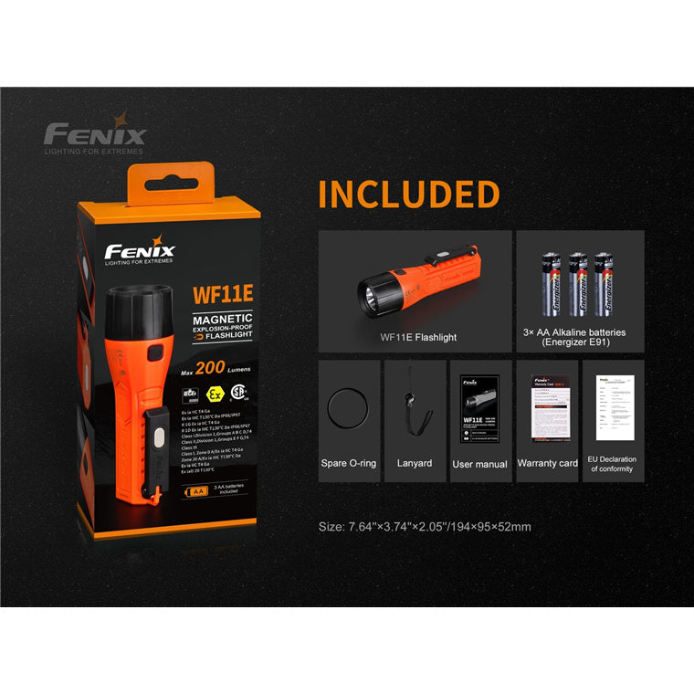 Fenix Explosion-Proof WF11E Intrinsically Safe Flashlight