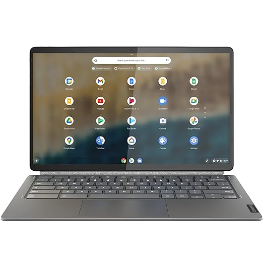 Lenovo IdeaPad Duet 5 Chromebook, Snapdragon 7c Gen 2, 4GB RAM, 128GB eMMC, 13.3 Inch FHD, Detachable Keyboard, Chrome OS, Storm Grey, 82QS000BAU