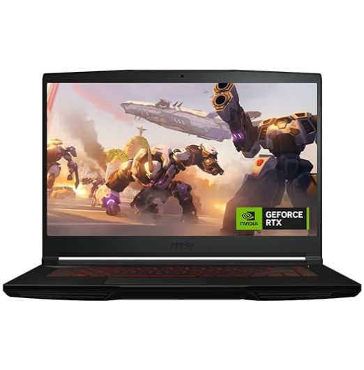 MSI Thin GF63 12UCX-889AU Gaming Laptop 15.6 Inch FHD IPS-Level 144Hz, Intel i7-12650H, NVIDIA RTX 2050 4GB, 8GB DDR IV RAM, 512GB SSD,Windows11 Home, Black