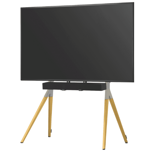 One For All Falcon TV stand - Oak/Silver