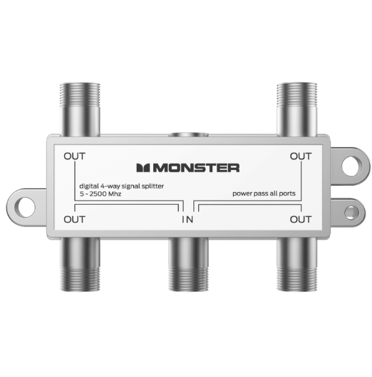 Monster Digital Coaxial 4 Way Splitter