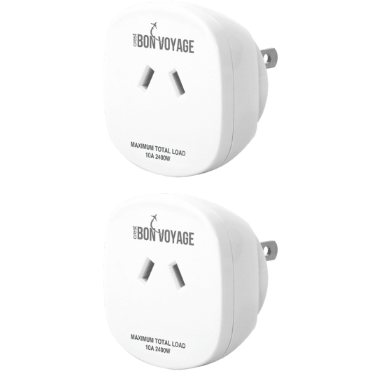 Bon Voyage Travel Adaptor Australia to Japan (2 Pack)