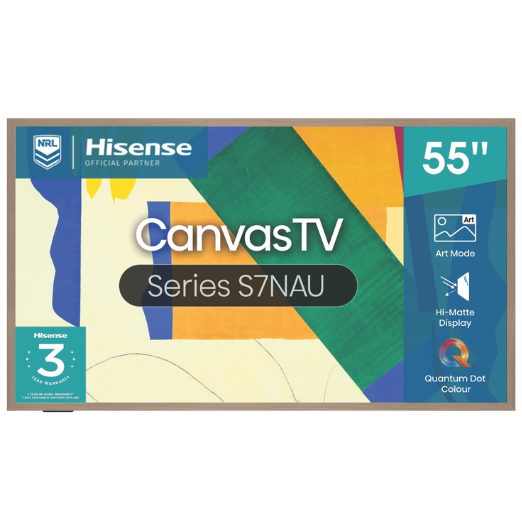Hisense 55" Canvas S7NAU 4K QLED Smart TV 2024