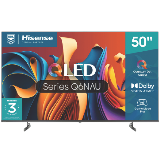 Hisense 50" Q6NAU 4K QLED Smart TV 24
