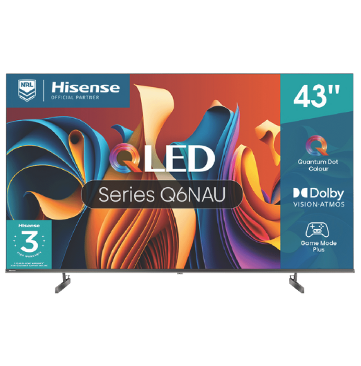 Hisense 43" Q6NAU 4K QLED Smart TV 24