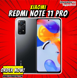 Xiaomi Redmi Note 11 Pro 5G + 4G Volte 128GB + 6GB Factory Unlocked 6.67" 108MP Camera Night Mode (Graphite Gray)