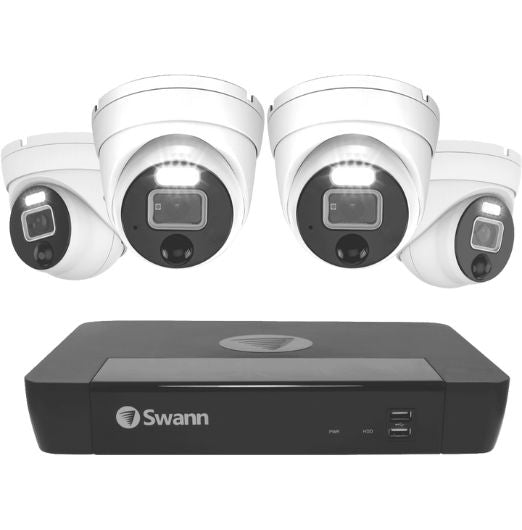 Swann 12MP 2TB NVR Kit w/ 4 x Dome Cameras