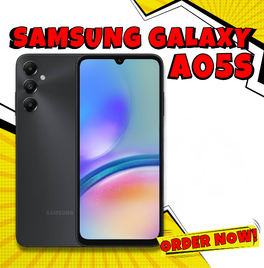 Samsung Galaxy A05s Smartphone, 4GB RAM, 64GB Storage, 50MP Camera, 5000 mAh Battery, Unlocked Android Phone, Black