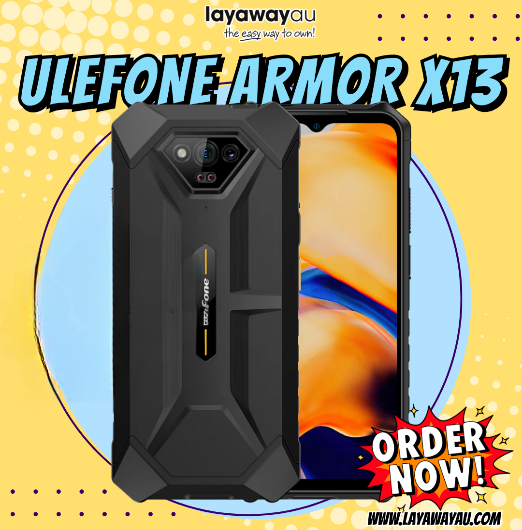 Rugged Phones, Ulefone Armor X13 (12+64GB), 50MP Rear Camera, 24MP Night Vision Camera, Android 13 OS Rugged Smartphone, 6.52 Screen, 6320mAh, NFC, GPS, Package with Exclusive Armor Case- Black