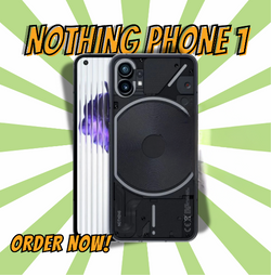 Nothing Phone (1) 5G Dual 256GB + 8GB RAM Black - Glyph Interface, 50 MP Dual Camera, 6.55 120Hz OLED Display