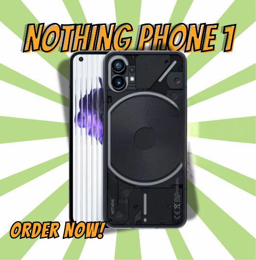 Nothing Phone (1) 5G Dual 256GB + 8GB RAM Black - Glyph Interface, 50 MP Dual Camera, 6.55 120Hz OLED Display