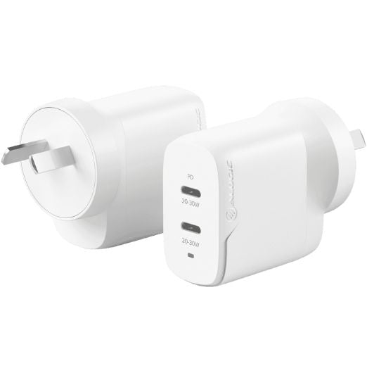 Alogic Rapid Power 40W GaN Charger USB-C + USB-C