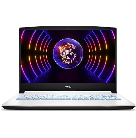 MSI Sword 15 A12VE-024AU Gaming Laptop 15.6 Inch FHD IPS-Level 144Hz, Intel i7-12650H, NVIDIA RTX 4050, 8GB DDR5 RAM, 512GB SSD, White
