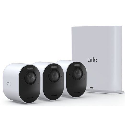 Arlo Ultra 2 Wire-Free Spotlight 4K UHD & HDR Camera System - 3 Pack
