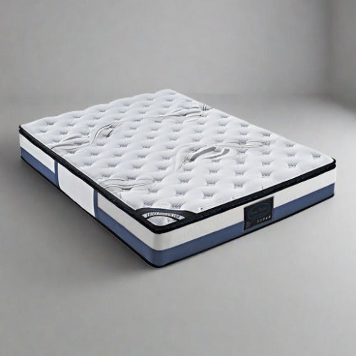 Isabella 28cm Mattress Latex Pillow Top Pocket Spring Foam Medium Firm - King