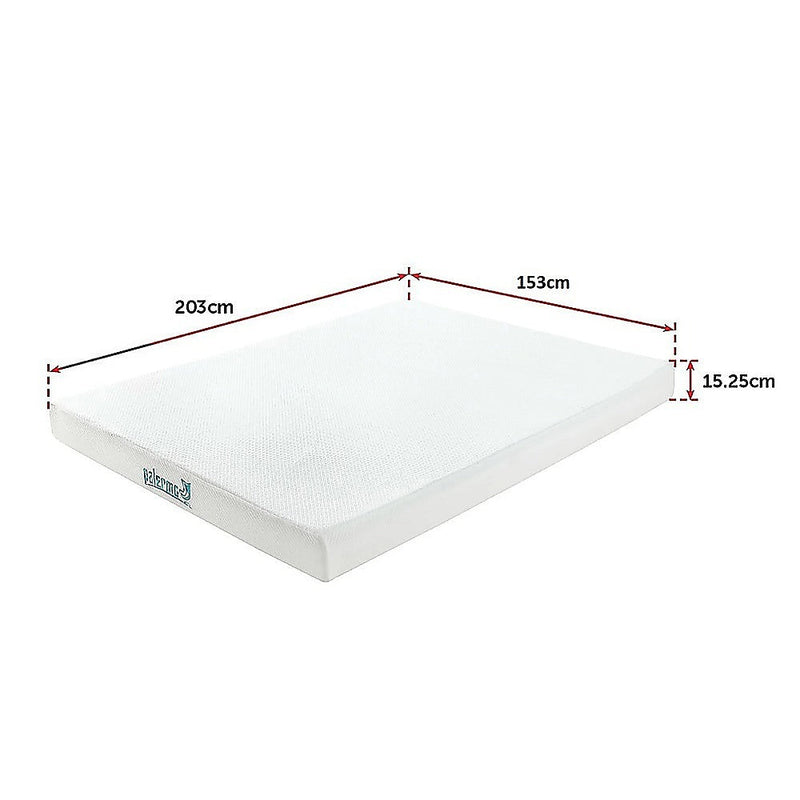 Kairos 15.25cm Mattress Memory Foam Green Tea Infused - Queen