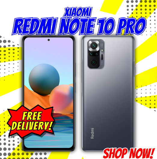 Xiaomi Redmi Note 10 Pro - Smartphone 6+128 GB, 6.67 Inch 120Hz AMOLED DotDisplay, Snapdragon 732G, 108MP Quad Camera, 5020mAh, Onyx Gray (UK Version)