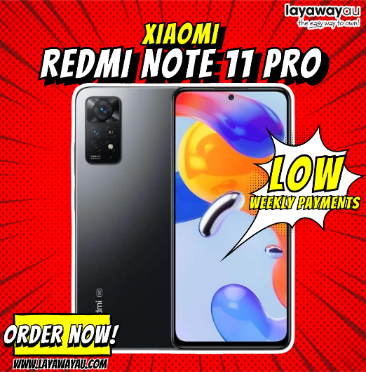 Xiaomi Redmi Note 11 Pro 4G Volte 128GB + 8GB Factory Unlocked 6.67" 108MP Camera Night Mode (Graphite Gray)