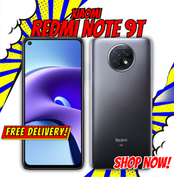 Xiaomi Redmi Note 9T 5G Dual-SIM 128GB ROM + 4GB RAM Factory Unlocked Android Smartphone (Black) - International Version