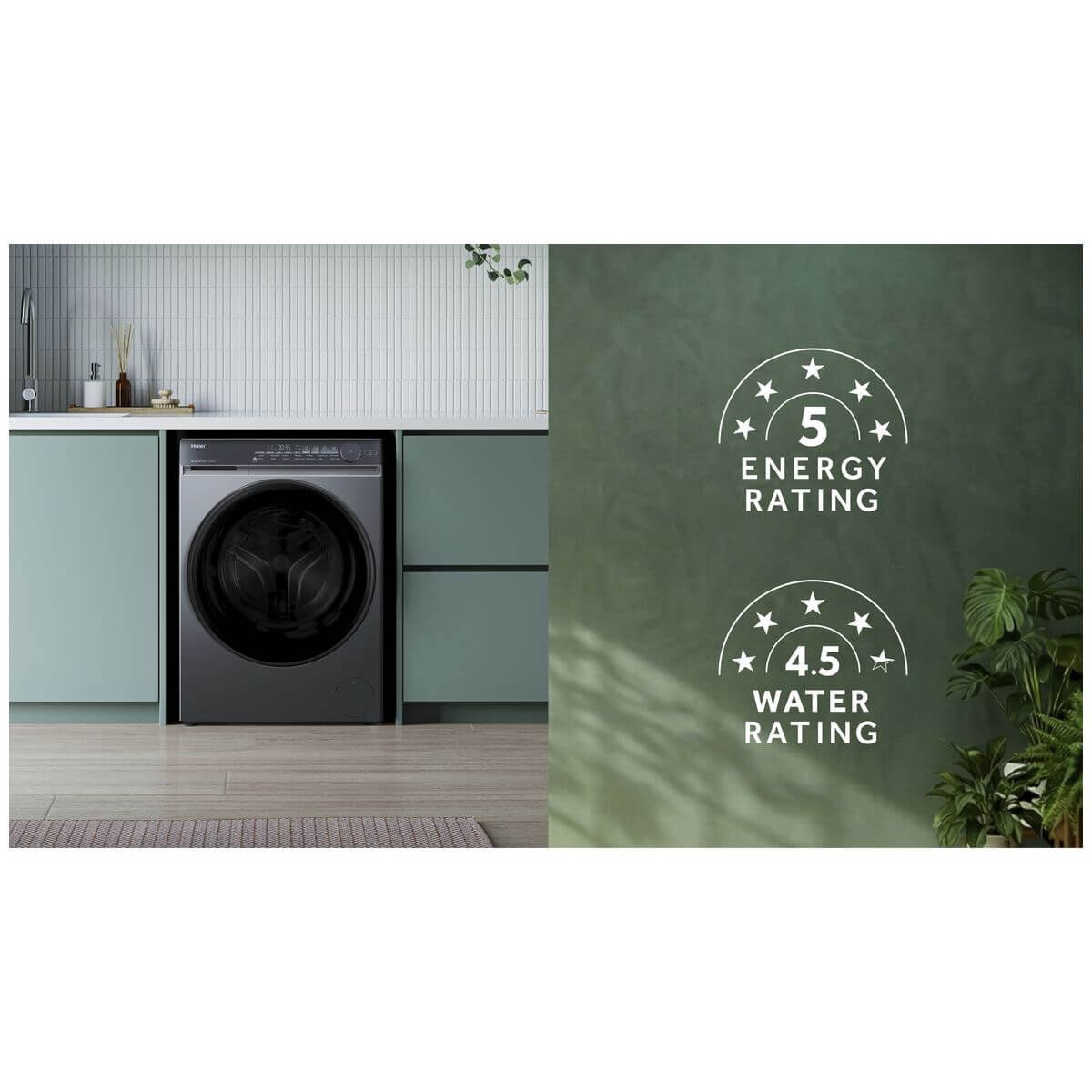 Haier 9.5KG Front Load Washing Machine Dark HWFS95NB1