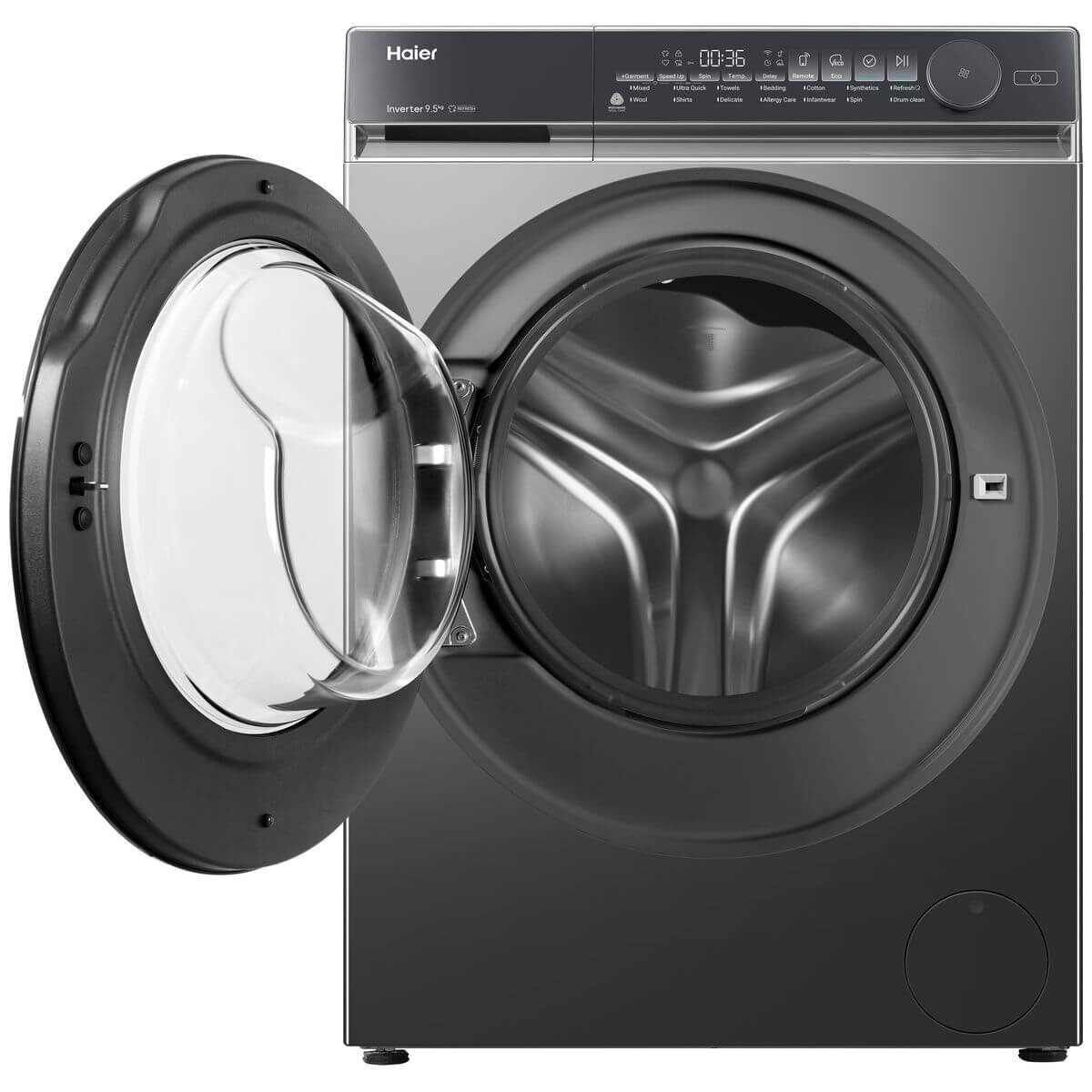 Haier 9.5KG Front Load Washing Machine Dark HWFS95NB1