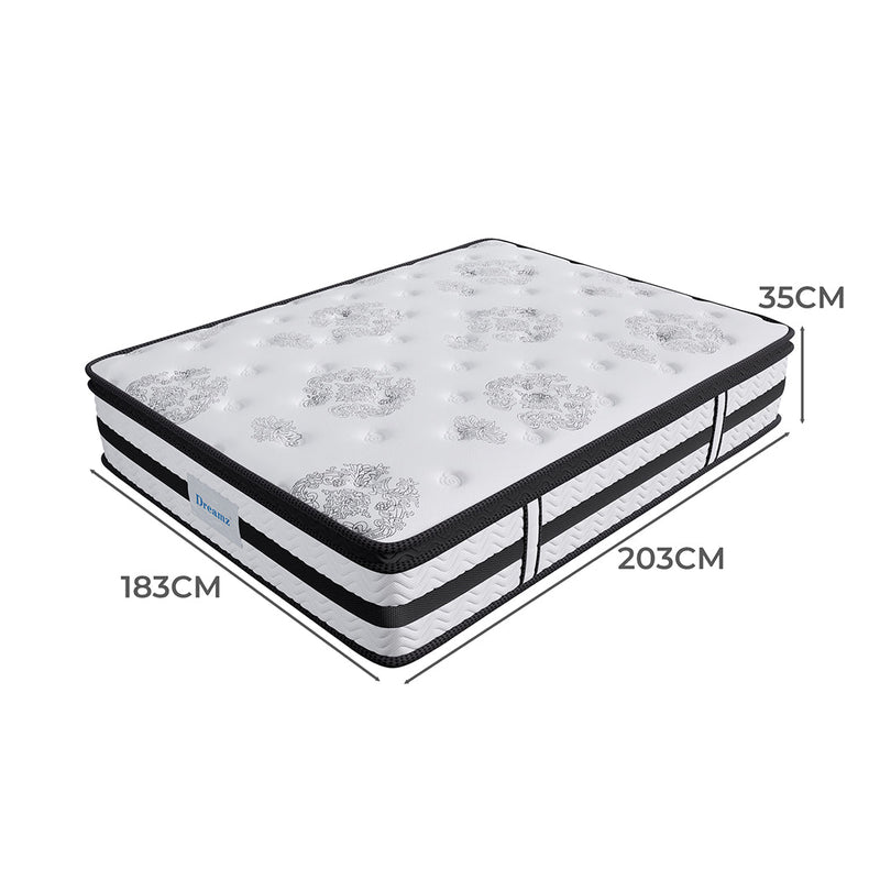 Ysla 35cm Thick Euro Top Egg Crate Foam Mattress - King