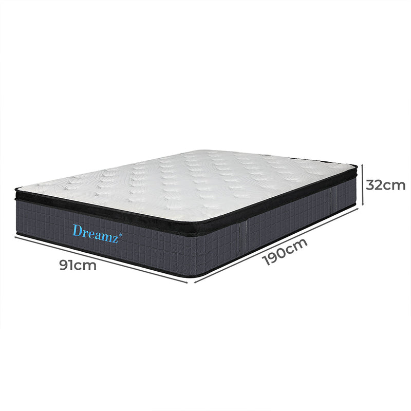 Besiana 32cm Mattress Spring Premium Top Foam Medium Firm - Single