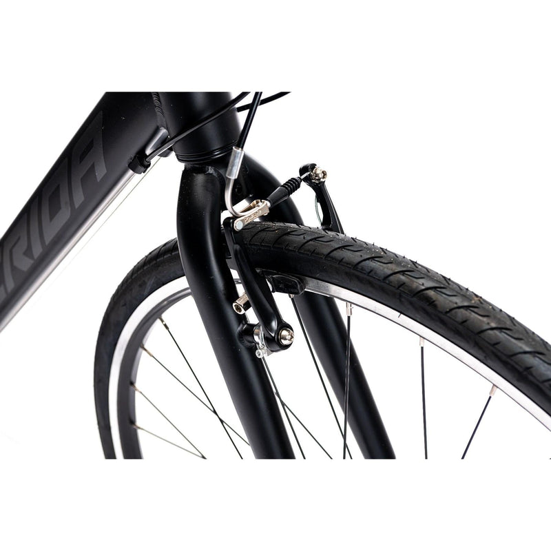 Merida Speeder 10 V Flat Bar Road Bike Matt Black/Silver