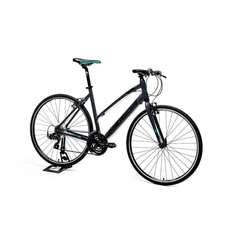 Merida Speeder 10 V Flat Bar Road Bike Glossy Grey/Black/Teal