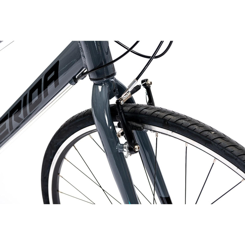 Merida Speeder 10 V Flat Bar Road Bike Glossy Grey/Black/Teal