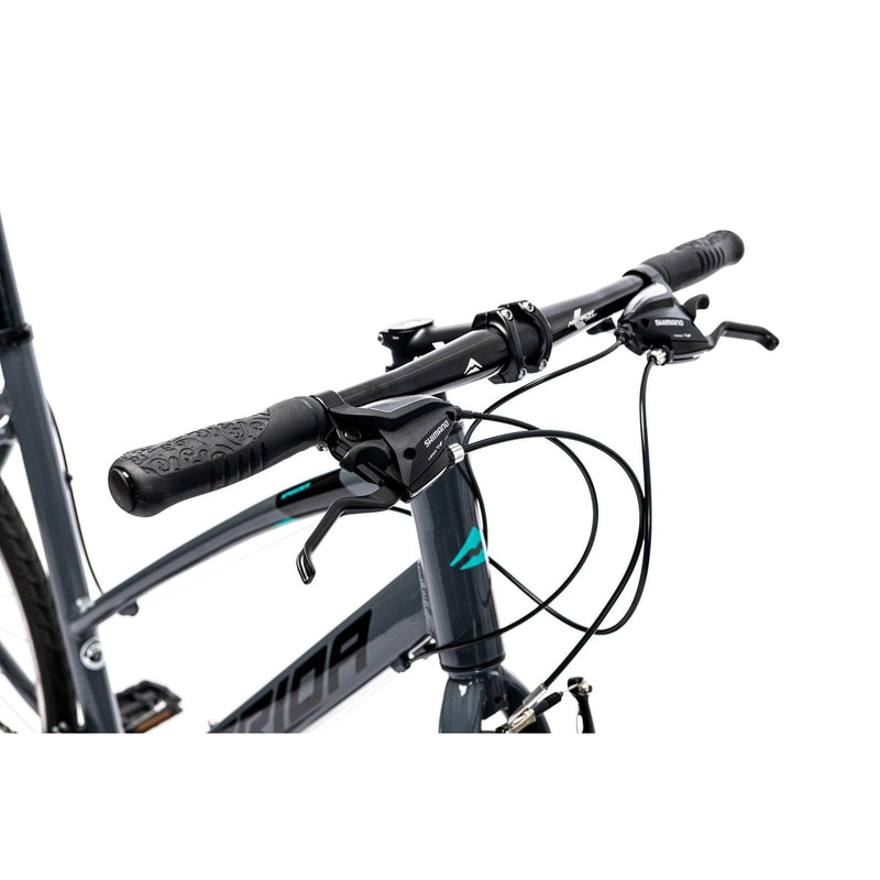 Merida Speeder 10 V Flat Bar Road Bike Glossy Grey/Black/Teal