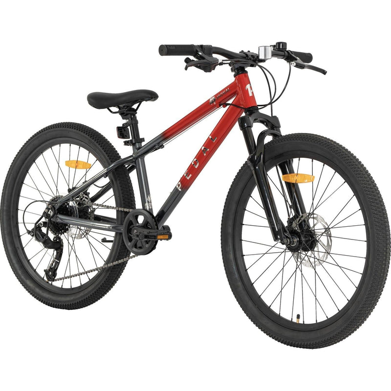 Pedal Jackal 24'' Kids Bike Red/Charcoal Fade