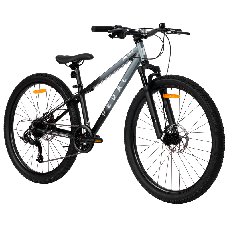 Pedal Renegade 26inch Kids Mountain Bike Metal Grey Fade