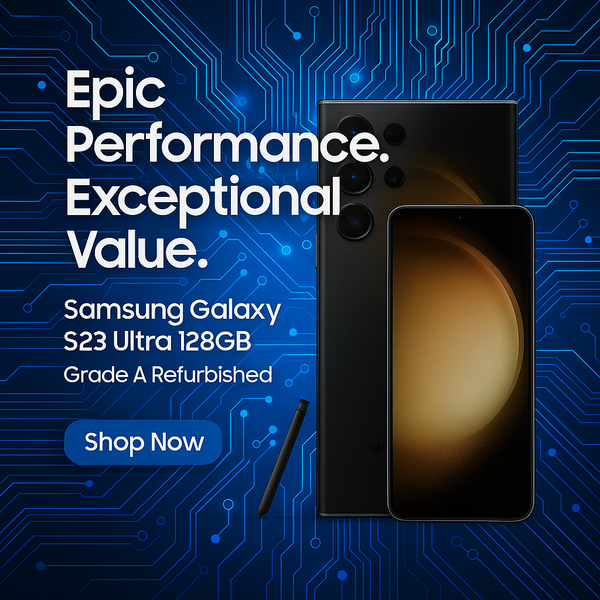 Samsung Galaxy S23 Ultra 5G 128GB Phantom Black As New - Refurbished