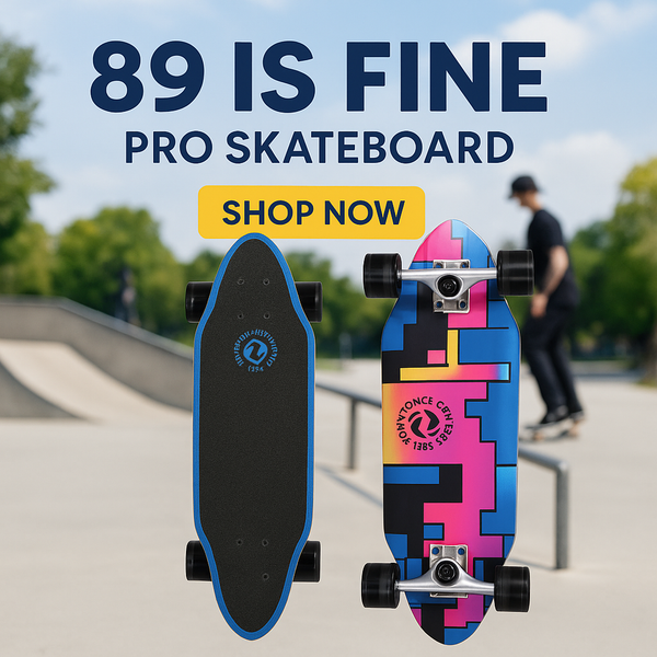 Kryptonics 26-inch Mini Cutaway Cruiser Skateboard Board - 89 IS Fine