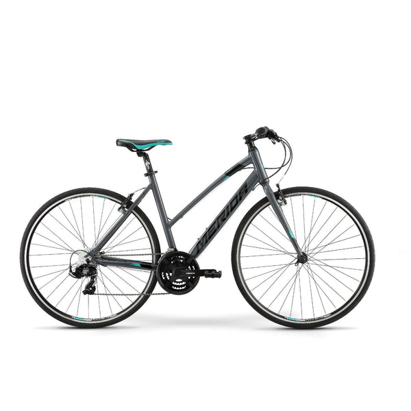 Merida Speeder 10 V Flat Bar Road Bike Glossy Grey/Black/Teal