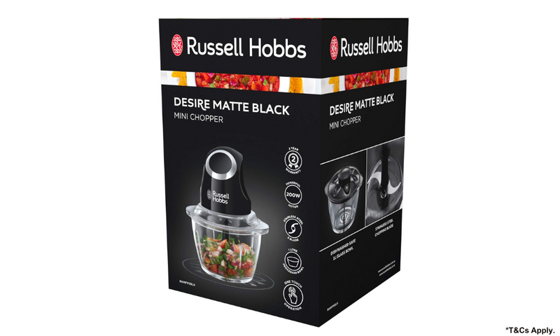 Russell Hobbs Desire Mini Chopper - Matte Black