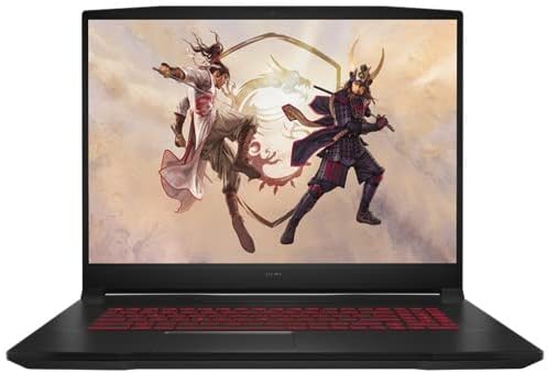 MSI Katana Series 17.3-Inch FHD Notebook Intel Alder Lake i7-12650H RTX3050 GDDR6 RTX3050 GDDR6 8GB 4GB DDR4 1TB NVMe PCIe SSD Windows 11