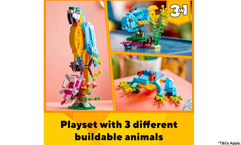 LEGO Creator Exotic Parrot 31136 Building Toy Set