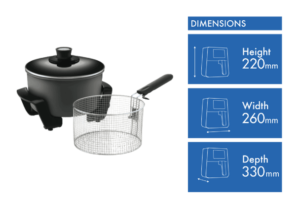 Sunbeam 5L Multicooker Deep Fryer